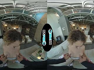 Allie Addison bangs landlord in VR to cover rent