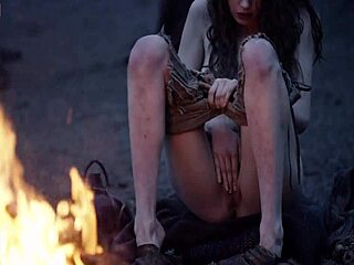 Fantasy baremaidens - the campire with small tits masturbation and big ass solo!!