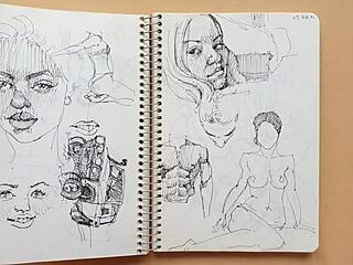 Wow, Parker Pen Sketch Of Doggy-Style Foot Fetish!