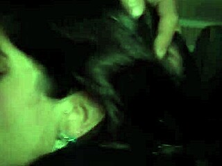 Sexy brunette's husband watches as she's penetrated