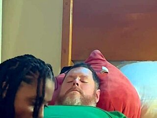 Amateur Ebony Sucks and Bangs White Guy in Hood