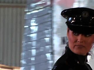 Sexy POLICE OFFICER BANGS Stunning Chick with BIG TITS in Latex!