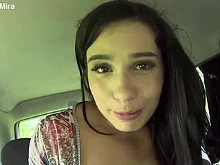 A sexy woman got an absolute portion of cock in the car