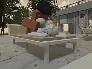 Stranger took advantage of a white girl in the pool in Roblox