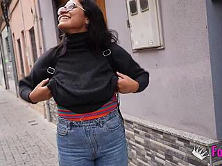 lana villafuerte is a busty latina with a hairy pussy, so kinky in this scene