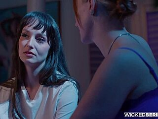 Siri Dahl and Lexi Luna share a piece of meat in episode 3