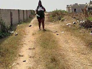 I'm fucking that chubby student hard in the unfinished building