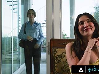 A petite teen gets rough discipline from a babysitter
