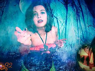 Ghostly Ghoulfriend Delivers Spooky Jerk Off Instructions