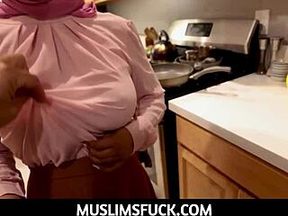 Two sexy Muslims Donnie Rock and Lily Starfire have mad sex