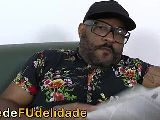 Naughty Brazilian college girls get assfucked in lingerie orgy with older man