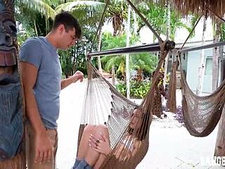 Shy Blonde Teen Gets Wet Interruption During Fucking