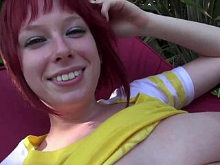 Outdoor fuck for sexy redhead MILF Zoey Nixon from Baltimore