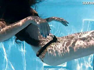 The girl had a bath and became a sex slave in the pool