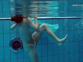 Juicy tits of a seductive girl Piyavka chehova in water