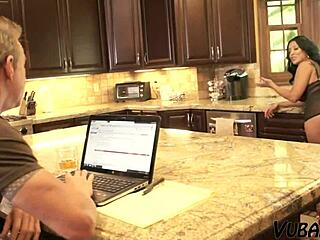 busty milf enjoys the doggystyle position with her father in law in an antique setting