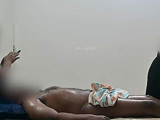 hidden cam catches steamy happy ending massage with handjob action