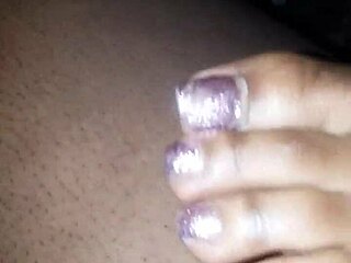 Check out these toes playing with a dick 😍