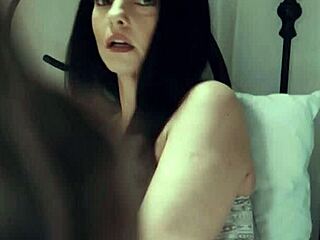 milf seduces young lesbian babe with strapon smashing