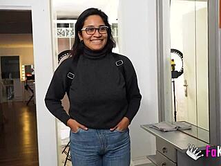 lana villafuerte is a busty latina with a hairy pussy, so kinky in this scene