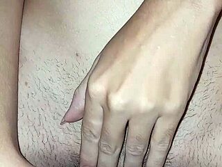 i was masturbating my juicy clit and shoving a toy in my hairy pussy, i came so hard