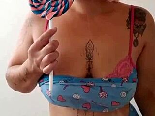 The delight of sucking a man like a whore in exhibitionist flashing