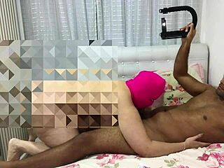 Fucking this big cock in lingerie!