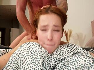 She got fucked and showed new stretching exercises