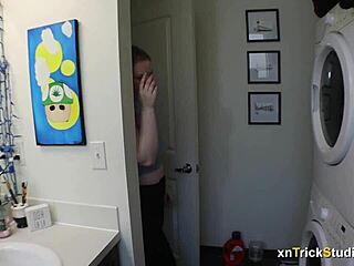 Sexual Tension Explodes with Roommate in Bathroom