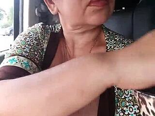 in the truck, groping tits and close up pussy view 😈