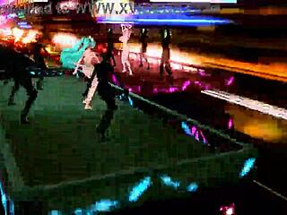 hatsune miku and megurine luka perform world end dancehall