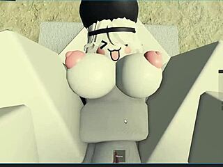 Roblox Girl Gets Rough Pussy Fucking on Beach