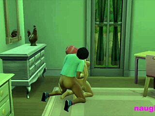 Girl Catches Futa Roommate Masturbating, Gets Punished With Assfucking.