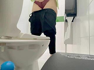 Public bathroom sex with an executive from the bank