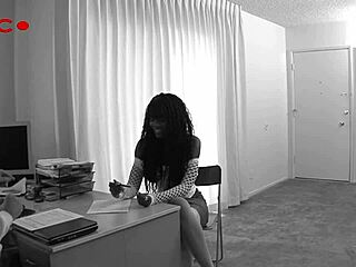 nyomi banxxx takes white cock deep in ass then squirts everywhere