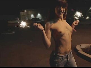 Topless Sparklers With Honey Gold And Dakota Marr