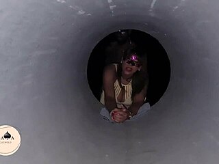 Outdoor interracial creampie with slut tits and big cock amateurs