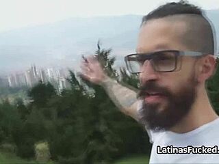 busty latina fucked in white lingerie stockings