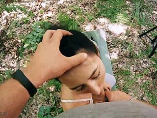 Guy crowned with cum, facial, andriere. Fucking hot!