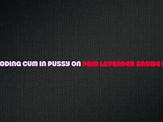 Creampied pussy after intense, passionate fucking