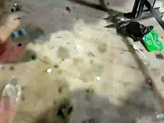 Young Woman Caught on Street After Party Opens Legs