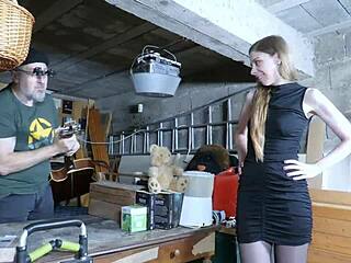 Alice Maze in Threesome Scene