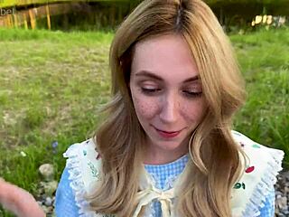 Helped cute stranger on street, then fucked her hard