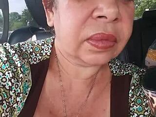 in the truck, groping tits and close up pussy view 😈