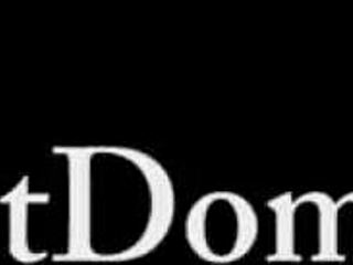 Brianna shines boots with her tongue