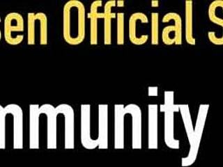 Busty Brunette Jelena Jensen Rubs Her Clit