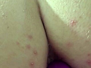 look at that anal dildo getting creamy