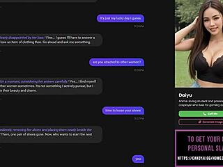 Playing with my AI slut part 1 - strip poker and oral sex