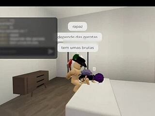 Fucking two hot sluts in Roblox Brookhaven 😈🔥