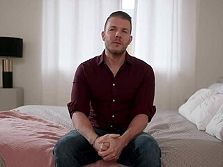 Solo Redhead Model Julia Maze Masturbates on Couch